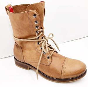 {KOAH} Vintage Leather Combat Boots